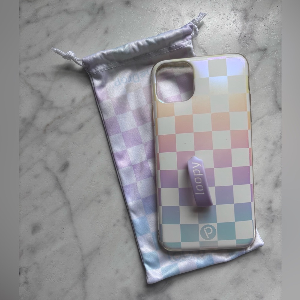 Iridescent Pearl Checkered iPhone 11 Pro Max Case (Discontinued)
